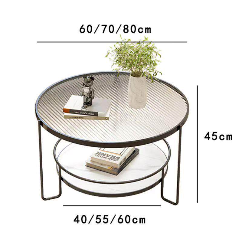 奶油风玻璃客茶几小户型厅圆XHS形角几家用极简迷你桌网子红现轻