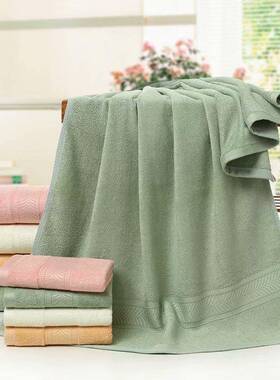 1竹纤维成人浴巾新款加70-40DLT大厚巾超柔软吸水浴巾1条毛巾浴套