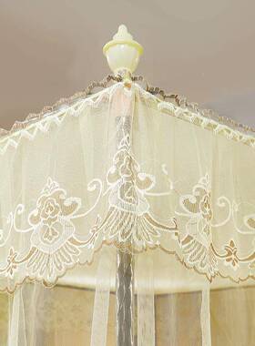 新款IGG公主风宫廷蚊落地家用1.8m床帐1.51.米2支架纹账