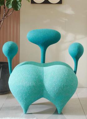 简球约现代魔法气创意扶手44104单人沙发师椅椅异形设计个性创意