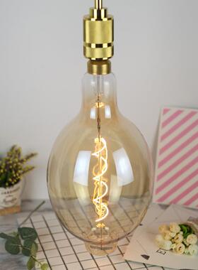 B光T10大灯泡古灯复古灯泡仿LEBT180单D灯丝灯单螺旋吊灯暖灯220V