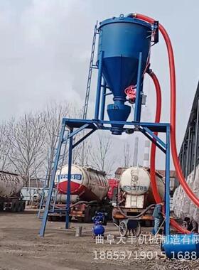 眉山粉无煤灰罐车气力输送机200型库干67265房灰装装车机扬尘吸料