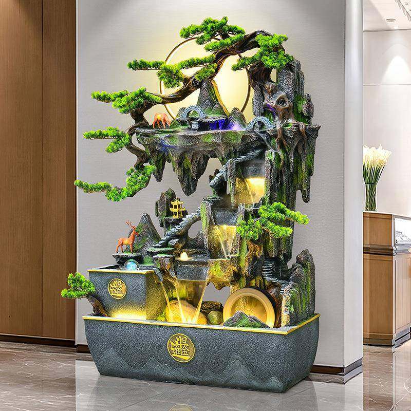 大型假水山水鱼缸循环喷流泉户外花园庭院阳台造景地落NXS装饰摆,家居饰品,流水摆件,淘宝优惠券,粉丝福利购,淘宝优惠卷