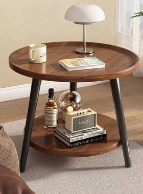 边NVZ几客厅桌子卧阳室床家边简约小圆桌创意茶感几用沙发台极简