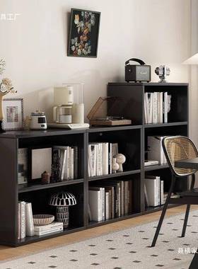 色用柜书柜置物靠墙书架落地黑客厅自由组合八格柜家收纳99060柜