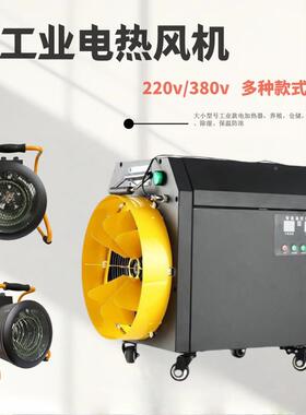 工用大面积取器率大功电暖业风机74965暖烘干除湿快速升温热风机