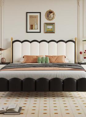 LP-HS-S9现代简约皮床1.米卧主室高端.大气15双人婚床8气压储物科