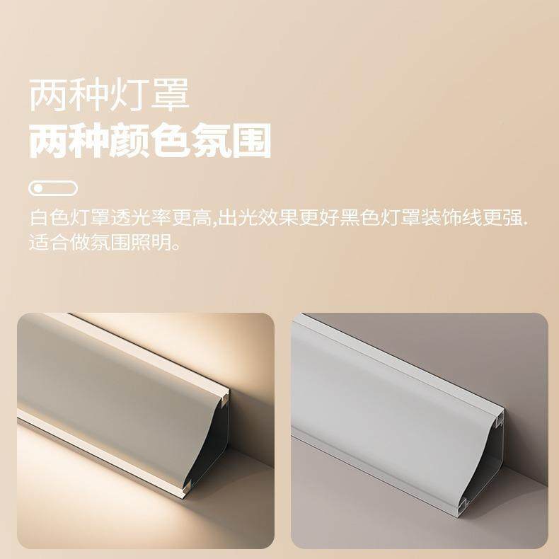 ED面发光顶角线灯合金免铝吊顶阴角线型灯明装石膏线双灯洗墙9884,家装灯饰光源,橱柜灯,淘宝优惠券,粉丝福利购,淘宝优惠卷