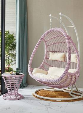 户篮外吊双人民户宿外吊椅阳台吊篮椅秋千藤椅家用懒人89785吊椅