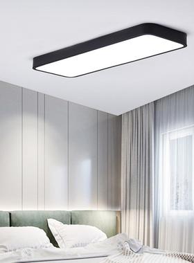 办照明LED吊线灯会议室吸44242公顶灯长方形LED吊灯现代简约吸顶