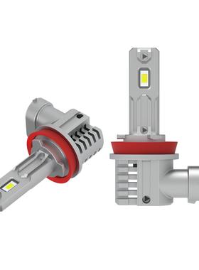 灯汽LED车灯前大灯雾灯前照H车8H11一体直插风扇款无90371损装无