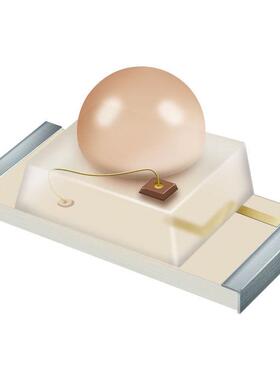 20片6凸头红XLI蓝翠绿黄普绿白色1206球头透1镜聚贴L光ED灯珠