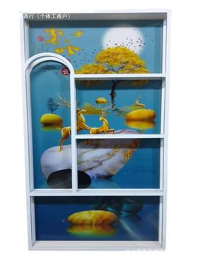 奶油风11072入户正对门立玻璃半墙卫方生水间隔挂断毛巾置物架遮