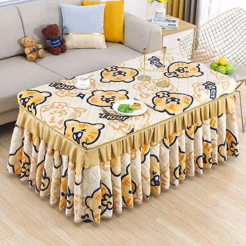 厚几烤火桌4897897子罩长加方形烤桌火布茶电暖炉套罩家用电炉罩