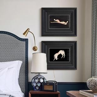 法式现代客厅书房古饰画美式装复新中常式C0-26软装壁画玉挂画