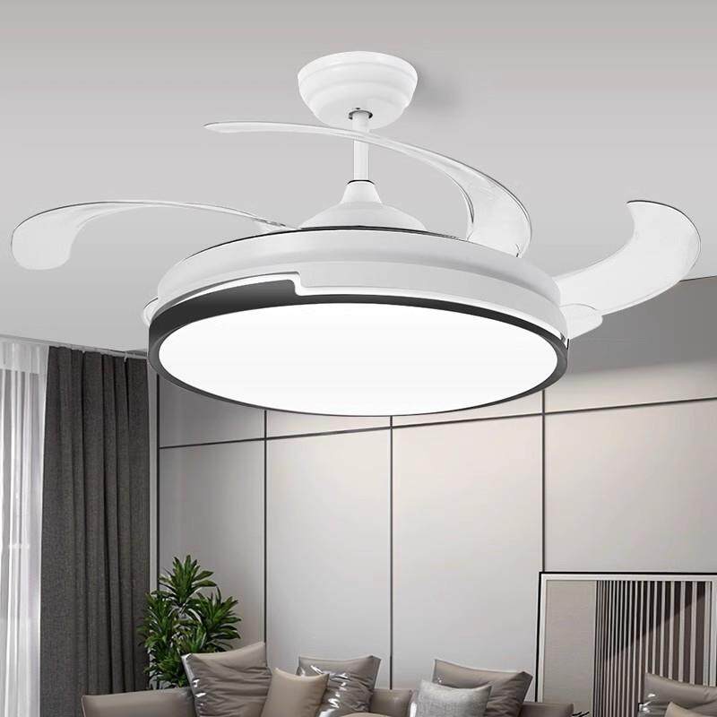 天地宏慈52寸隐吊扇灯家57牌用一体风灯客厅静音扇吸顶风扇吊形灯