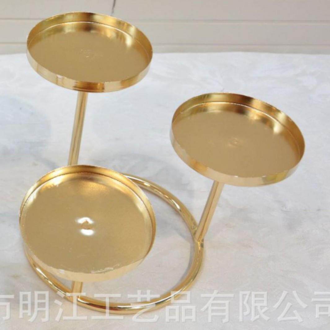 金属梯点心摆台烛台架阳台阶肉花支架简约展示架桌面装饰多烛台铁