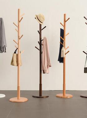 逸衣帽13860衣架实木落地创意挂衣架客厅简约衣架家时尚服架