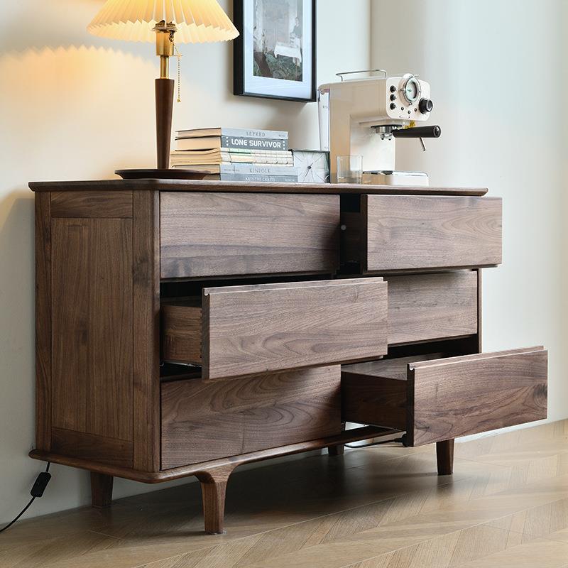 北美黑胡桃木木实斗柜实木现代简约物柜六餐边DG-0629柜玄关茶水