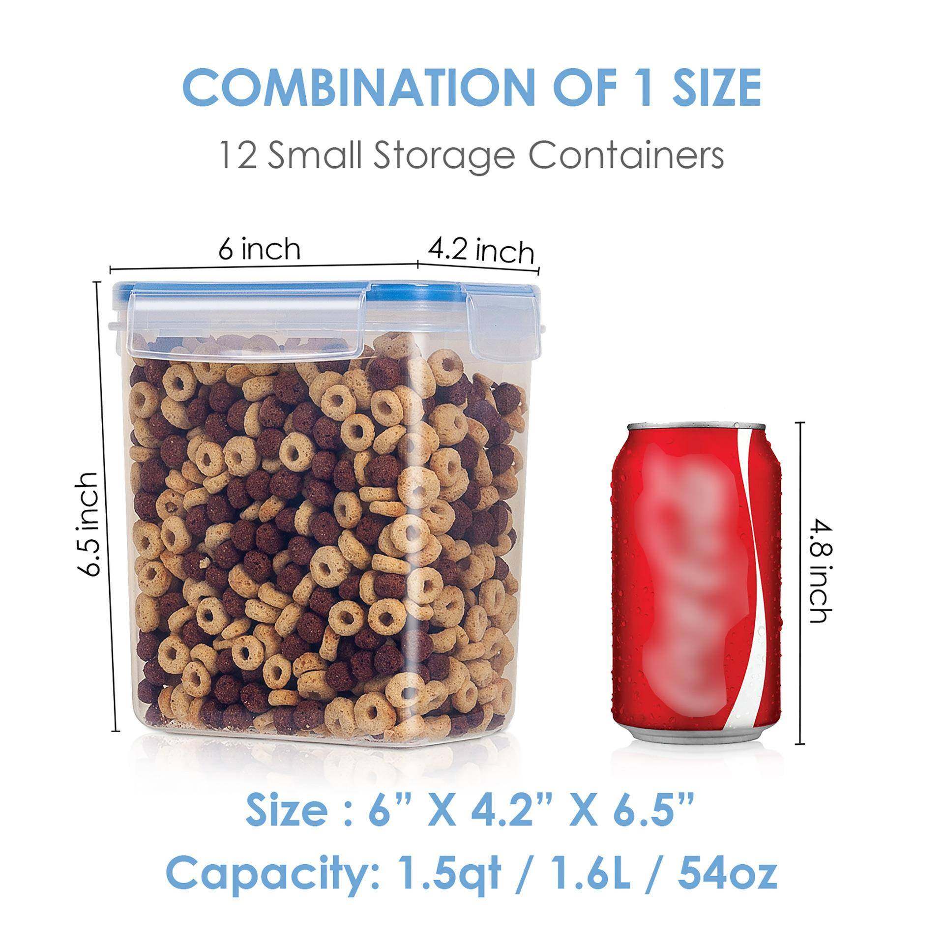 厨房五杂粮收纳盒12件818套16升储.防物罐潮透明密封谷PP保鲜盒