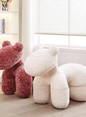 GQJ卓尚乾凳子卡通网红小儿童沙发物客厅懒动人沙椅创发意椅座马