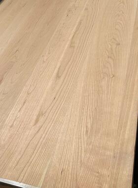 北红ZKY樱木直板原木大板美木板片桃红樱桃板实木拼板樱桃木拼拼