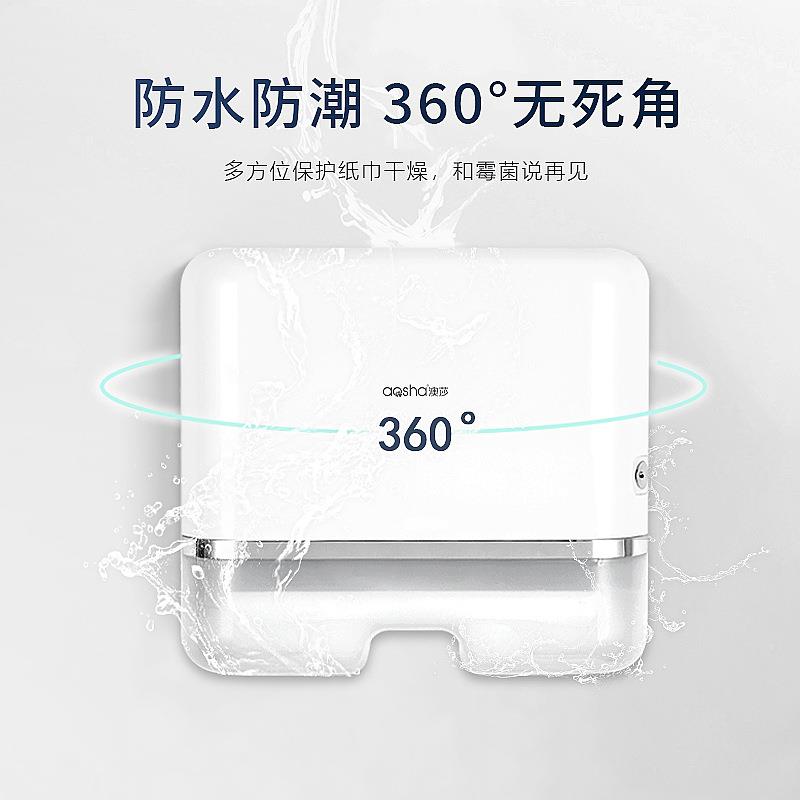擦手纸盒壁间式商用洗厕所卫生纸巾盒家用手间6005厨房抽纸挂盒免