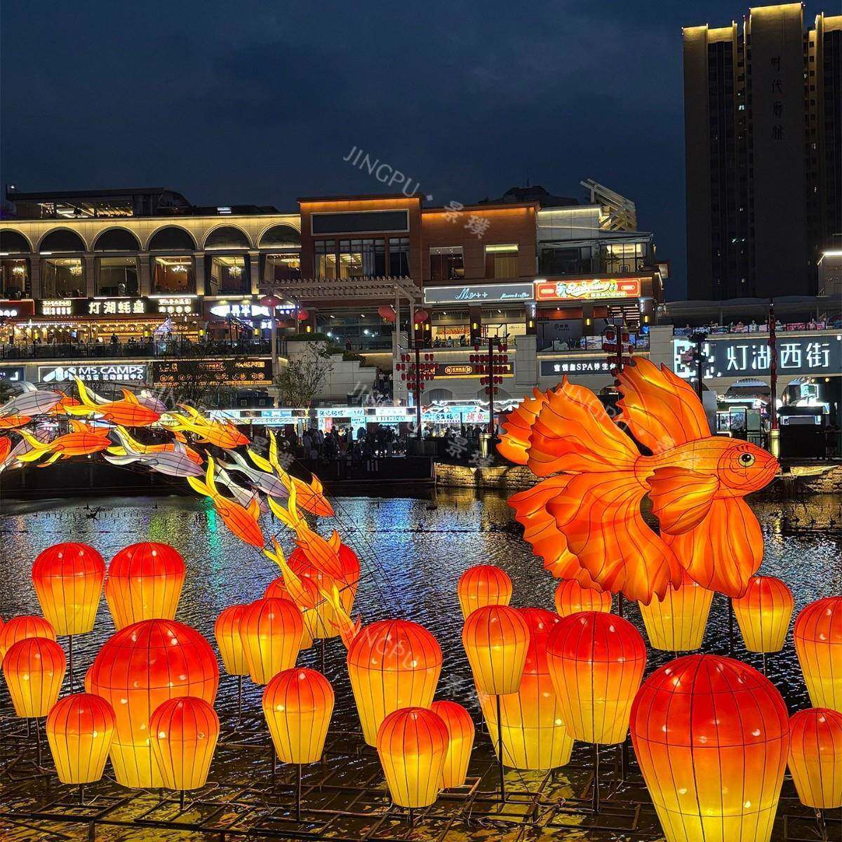 2026新马年元旦水花灯笼景区户日外防水上防晒节中UPP式古装风饰