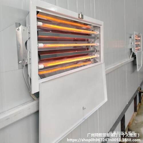 漆房烤灯红k外线灯双碳纤维卤素加热三管3w汽车WIG喷烤漆房配管件