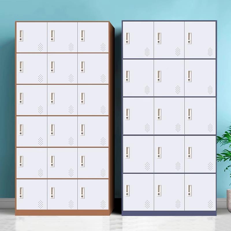 窄衣边彩色多ZBGYG-10门更衣柜办公员工柜物存放柜宿舍换室柜衣美