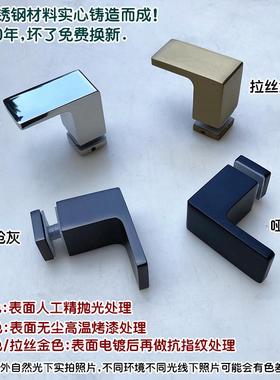 柜0不锈4钢实心单孔淋浴房OD-2010S酒展3示柜玻璃门拉手门把手单