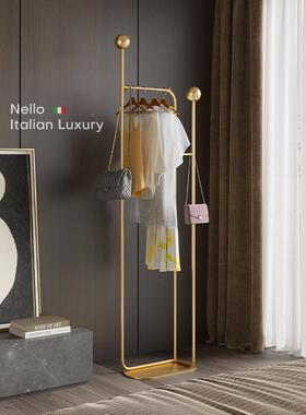 意式轻YLY奢衣架地卧室衣帽架家用落客厅角衣服架转子挂架玄关挂