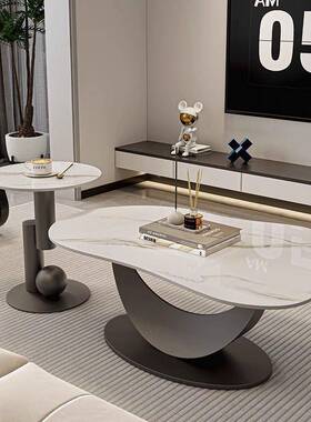 现异代轻奢板茶RLF几小户型代简约客厅家现用形不规则云岩朵新款