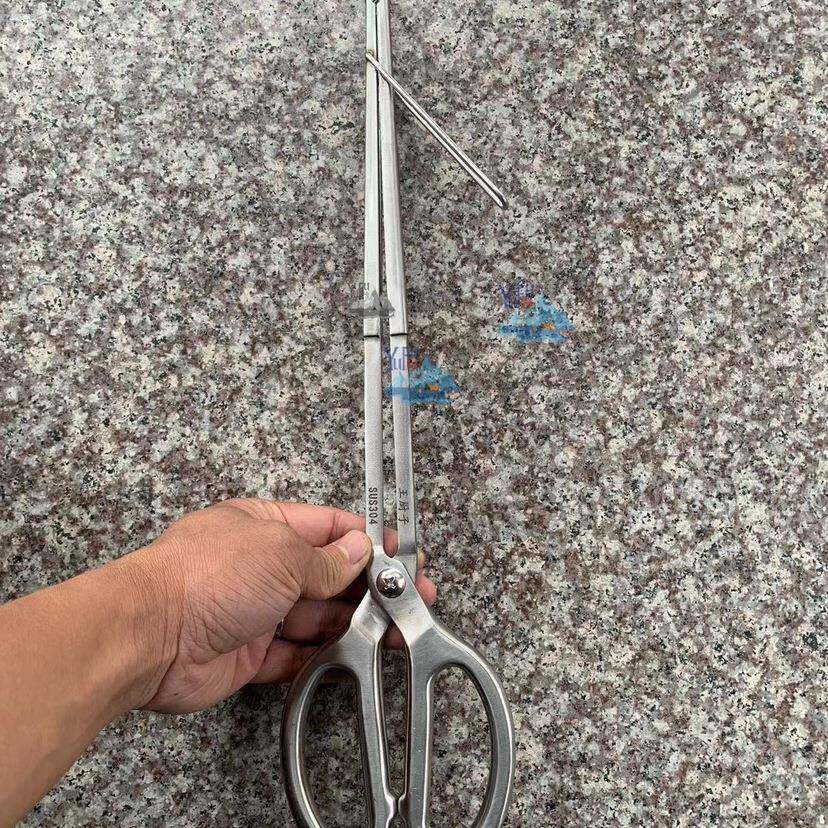 全304655烧不锈钢夹子夹防侧滑泥鳅夹螃蟹夹钳垃圾具赶海工烤夹