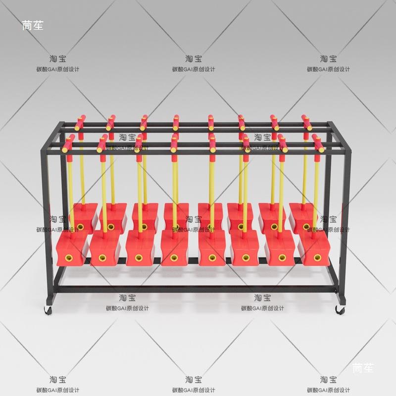 玩幼蛙儿教无品牌/具跳跳杆具收纳架园青跳存放跳跳球收纳车收拾