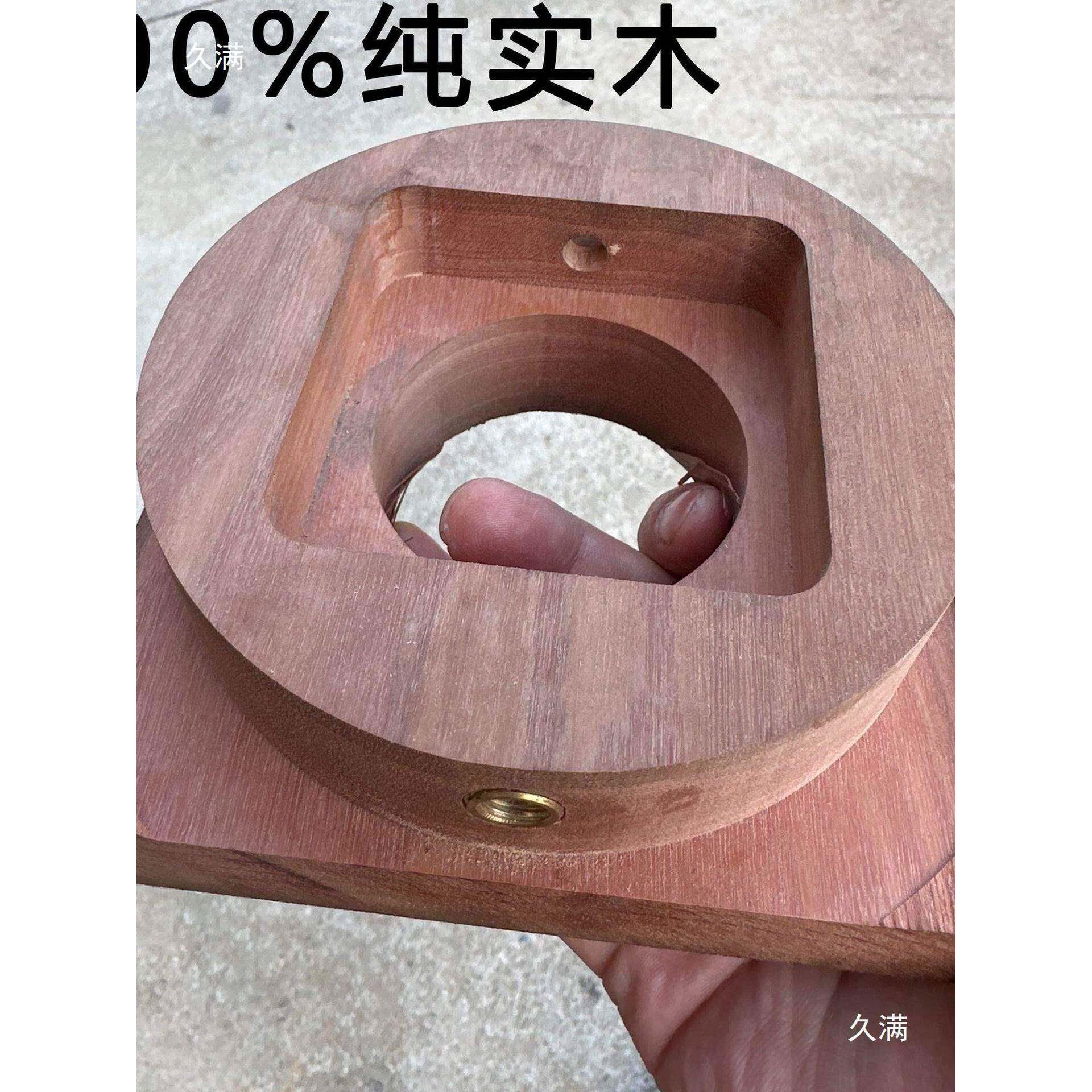 可旋转红716夹檀雕刻床印章床实木大号套装印床夹刻圆形印台篆具