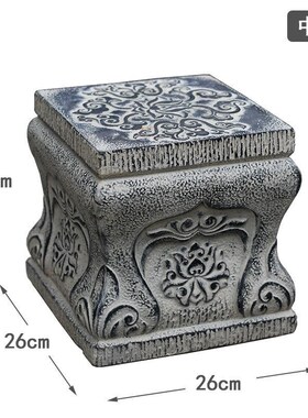 庭院花园布置民宿景观花盆架仿石别墅院子装饰造景落地大摆件