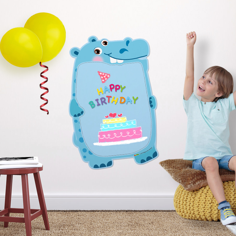 磁性儿童涂鸦墙贴幼儿园画画黑板自粘墙面装饰卡通软白板磁力贴纸