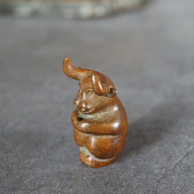 苏工铜生肖牛香插香座线香香插香座香道茶道配件居室摆件厂价直销