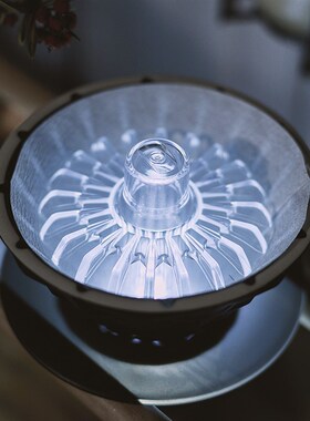 手冲咖啡V60锥形山文折纸滤杯T1滤纸使用压纸辅助把件可热水冲压