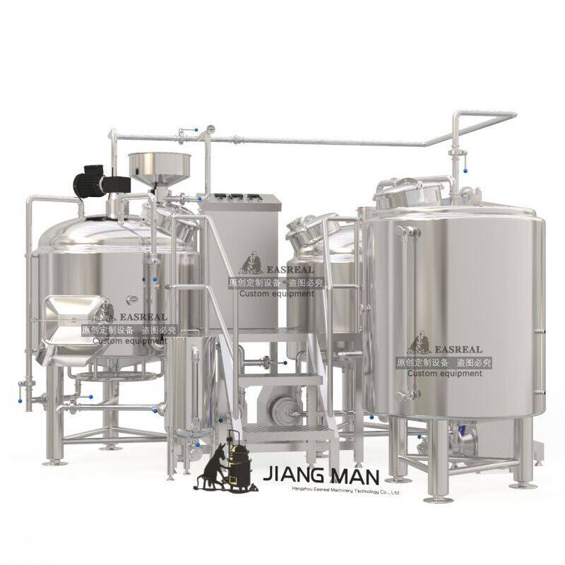 【厂家直供】5BBL-20BBL美式三器啤酒糖化系统可定制糖化过滤设备