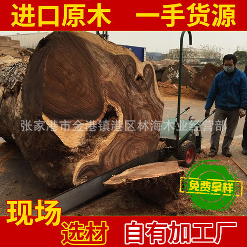 出售 琥珀防腐木 实木原木 办公室会议室原木木料 大径琥珀木