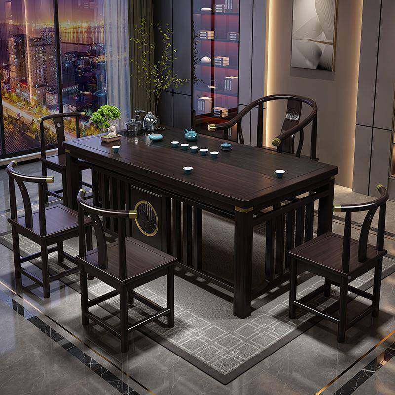 茶茶盘办一体实木椅组合新中式泡茶台公室家用茶YBF具套装功夫茶,商业/办公家具,茶台/茶桌,淘宝优惠券,粉丝福利购,淘宝优惠卷