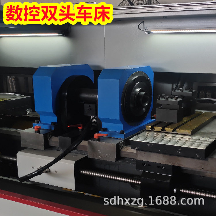 双主轴数控车床倒角打中心点