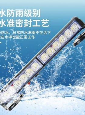 充电式L磁ED强吸顶爆闪灯车载1红蓝吸顶长条灯工程4车警V示灯122V