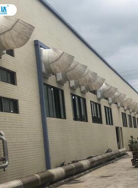 6屋顶负压机工业排风扇配风件90度04度5度耐腐ESB蚀玻璃钢导风弯