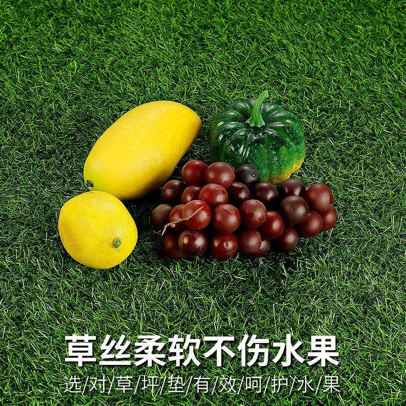 人造垫草皮台仿阳真草坪KQJ地毯户外幼装儿园铺饰塑料假草水果保