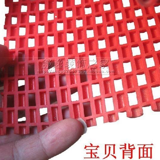VPC防滑防水室垫地板走廊厨房浴ZJ-280地毯镂空塑料地垫竹型耐卷