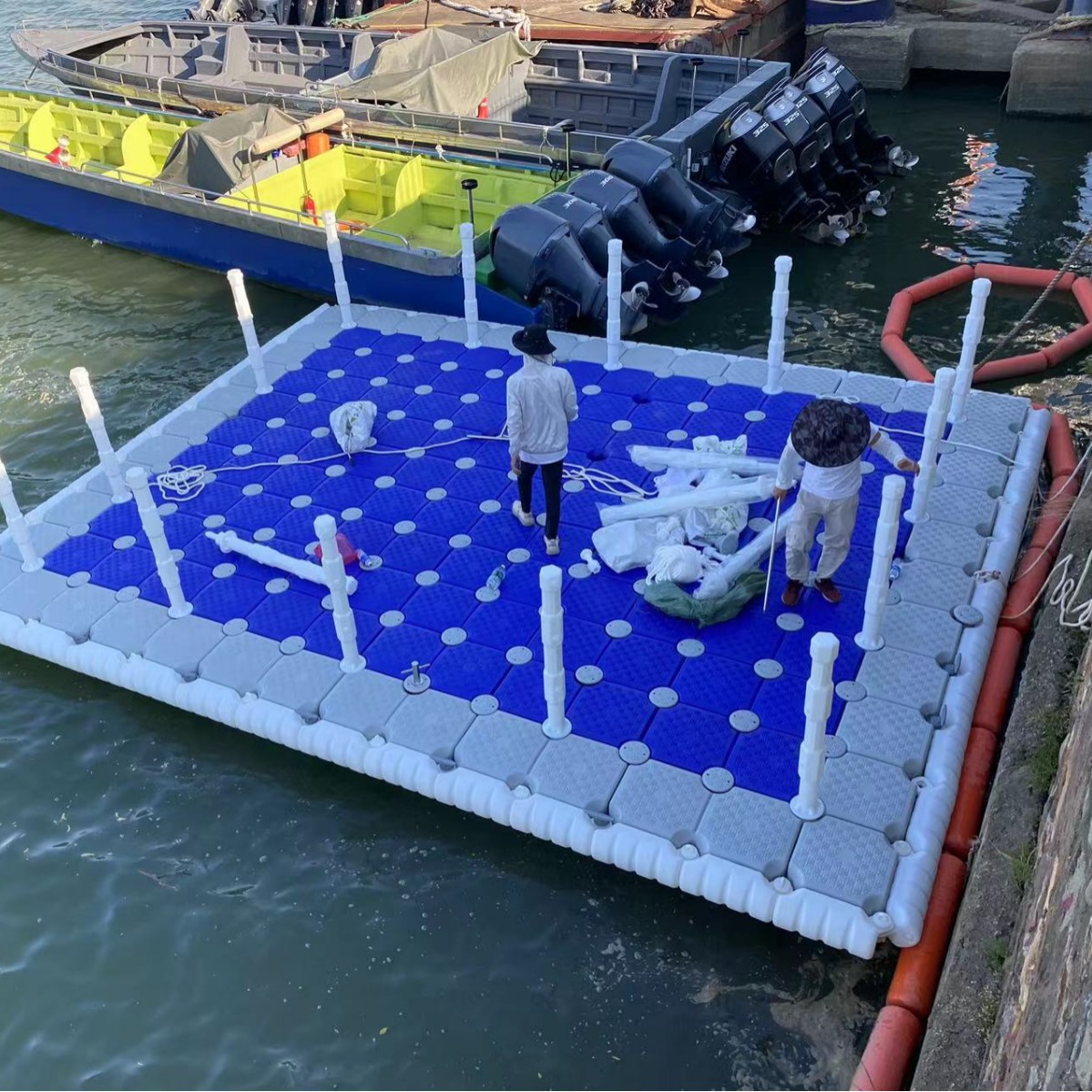 游艇皮划艇停靠码头水上施工平台景区观光平台龙舟赛事码头