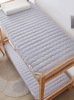 床ZWW垫学9生宿舍单0人床专用厚海绵加垫.米褥子垫被90x190上下铺